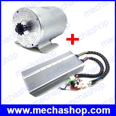 มอเตอร์ดีซีบัสเลสพร้อมชุดควบคุม สำหรับรถไฟฟ้า Ebike Kit BM1109 3000W Brushless Suspended Bike Motor 72V Electric Escooter BLDC Motor for Mountain Bicycle Conversion Kit