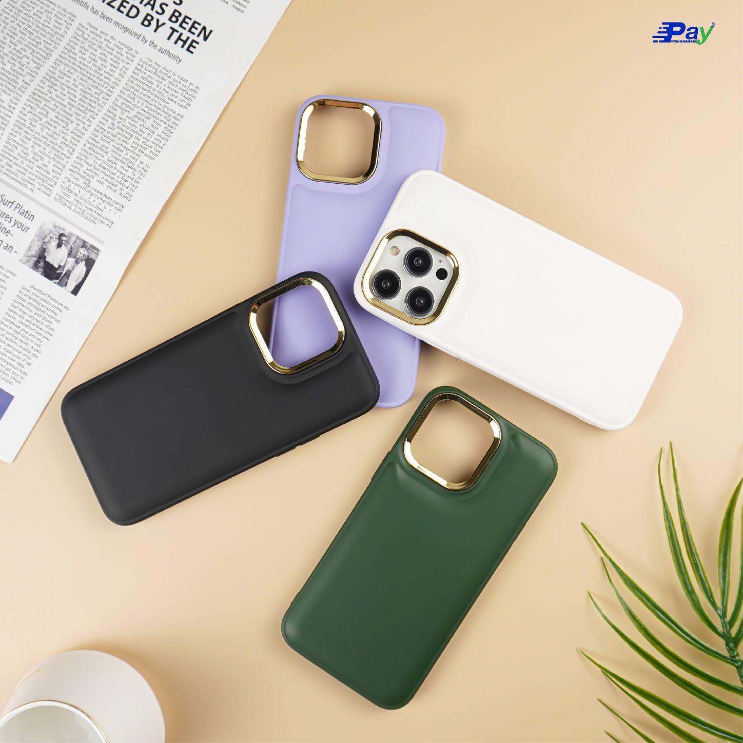 เคสโทรศัพท์ iPhone Stuff ขอบกล้องทอง กันกระแทก สำหรับ14ProMax/14Pro/13ProMax/12ProMax/11