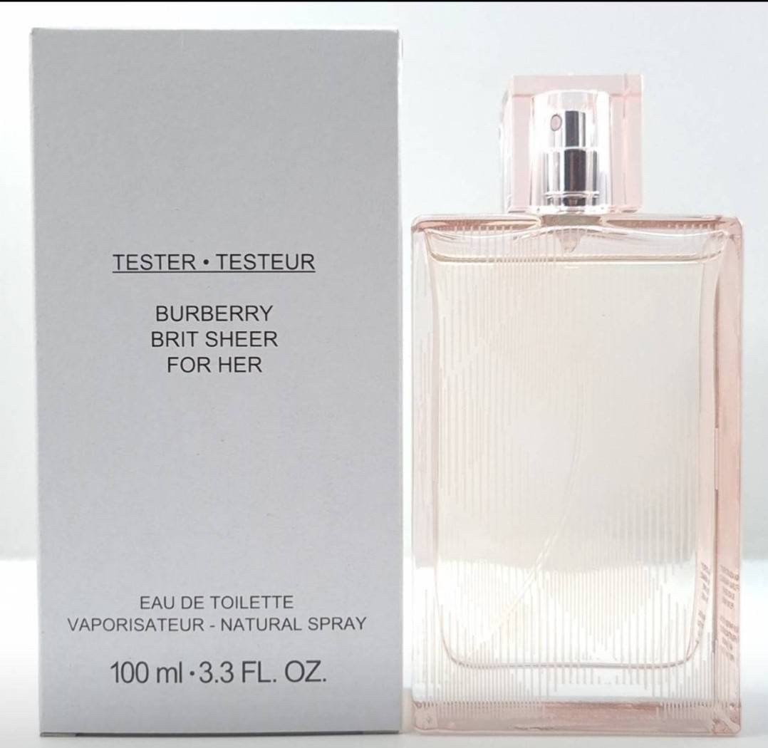 น้ำหอมแท้ Burberry Brit Sheer for Women EDT 100 ml.กล่องเทสเตอร์ของแท้ 100%