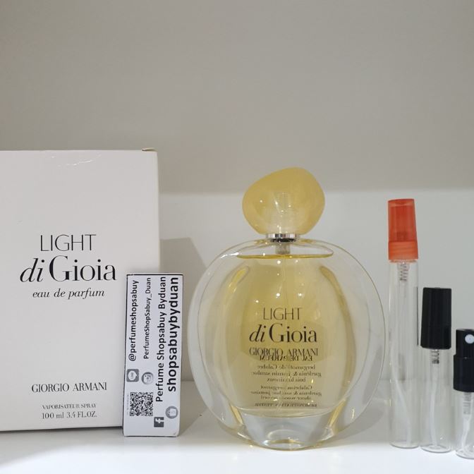 น้ำหอมแท้แบ่งขาย Giorgio Armani Acqua Di Gioa Light Eau De Parfum 💕Travel Size แบบทดลอง