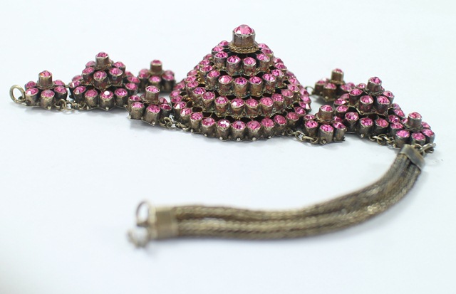 SI110 สร้อยข้อมือ+แหวน ชุดเครื่องละครพลอยอัด ตัวเรือนเงินแท้ 92.5% นน. 26.2 กรัม