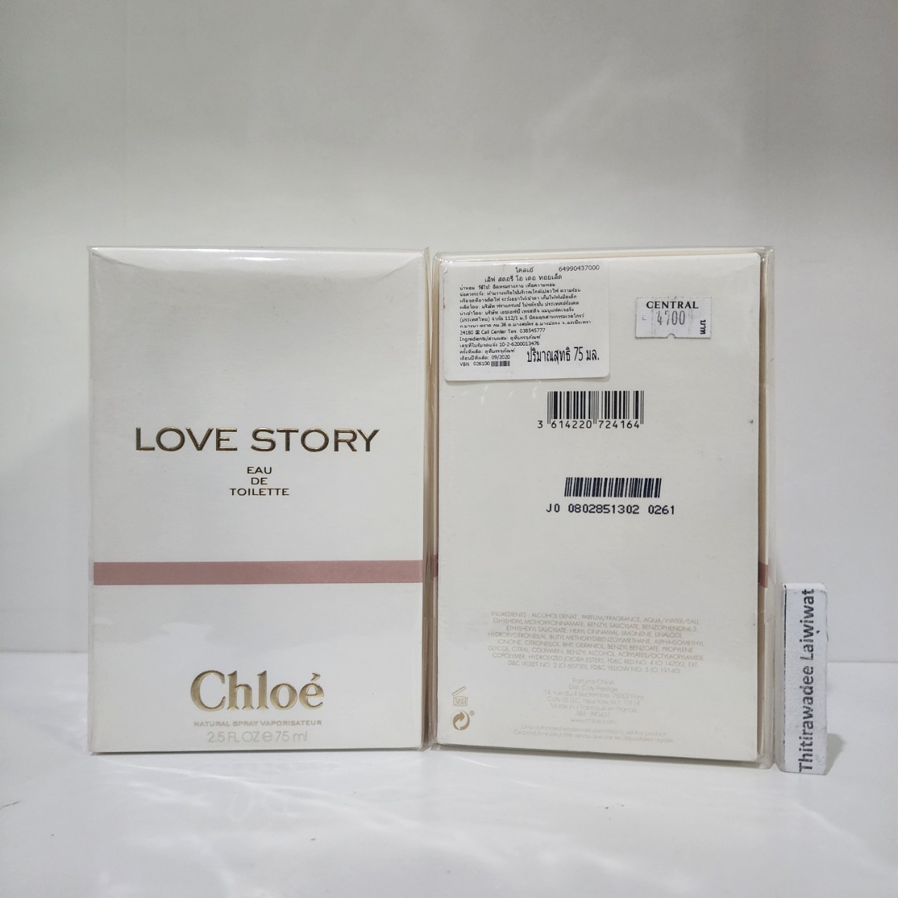น้ำหอมแท้ Chloe Love Story Eau de Toilette 75ml กล่องซีลป้าย ผลิต 09/2020