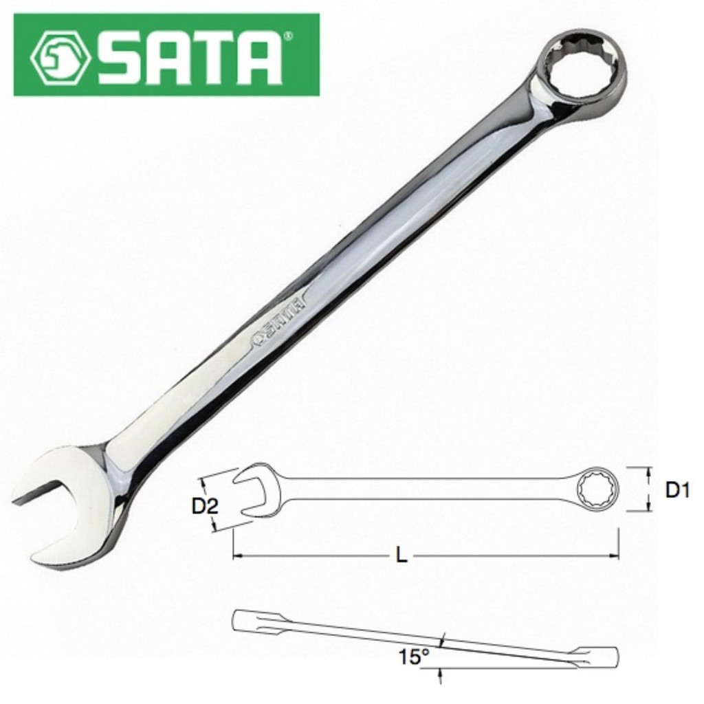 SATA 402xx ประแจแหวนข้างปากตาย เบอร์ 5.5 - 42 mm ซาต้า