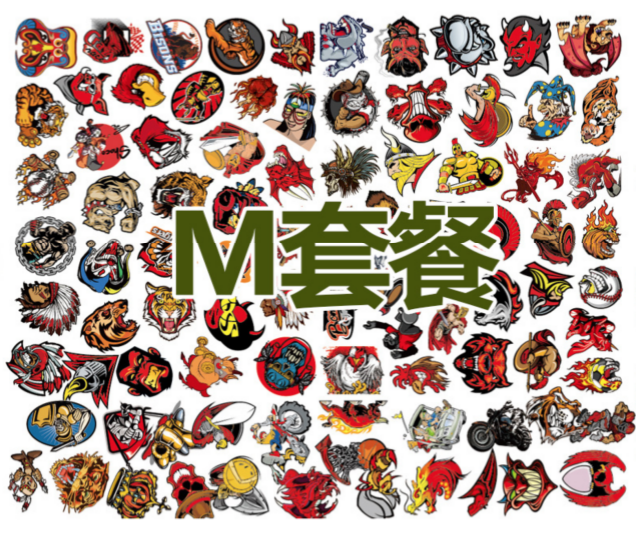 สติ๊กเกอร์ (set 100 ชิ้น) ติด ตกแต่ง กระเป๋า โน๊ตบุ๊ค ของใช้จิปาถะ