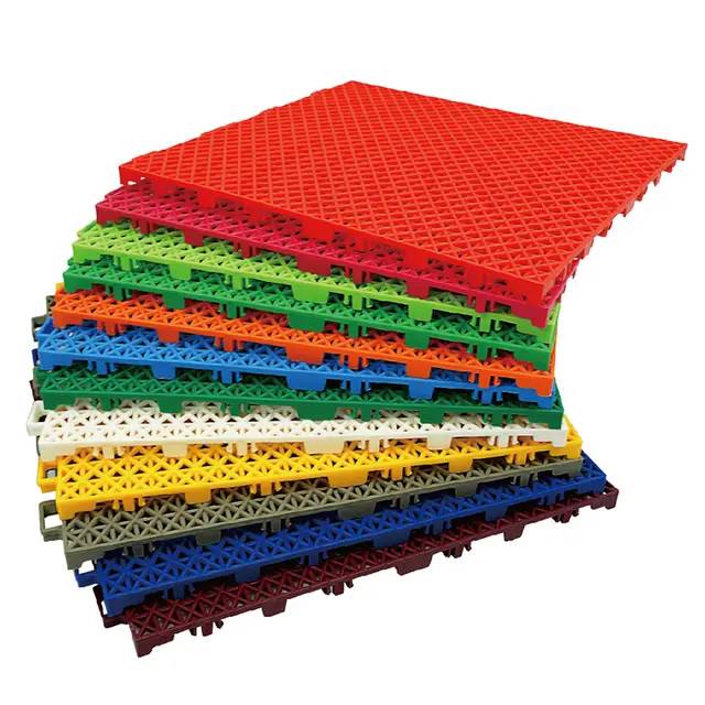 แผ่นพื้นโพรีโพรพีลีน PPสนามบาสเก็ตบอล มาตรฐานสากล