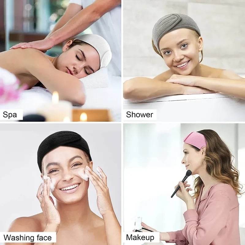 ผ้าคาดผม ผ้าคาดผมแต่งหน้า ผ้าคาดผมอาบน้ำ ทำสปา ใช้งานได้อเนกประสงค์