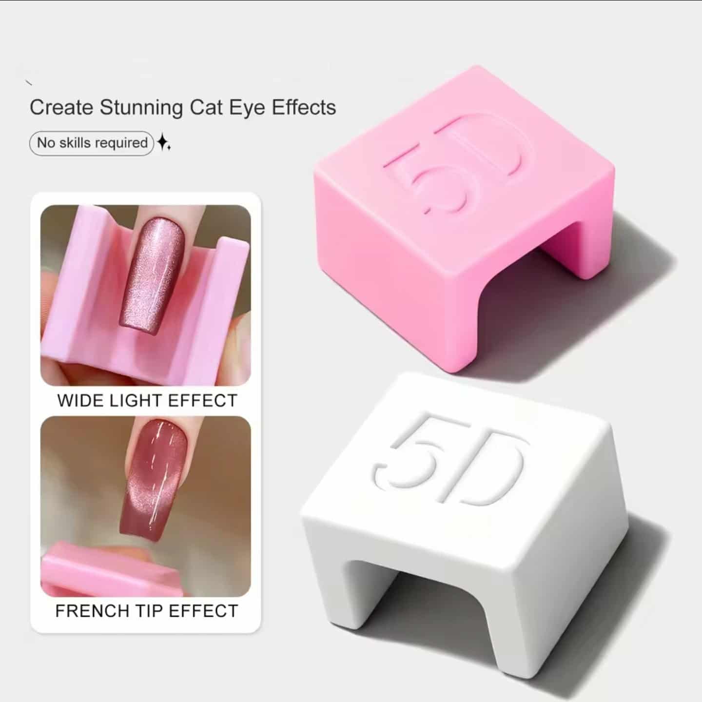 ที่วางนิ้วทำเล็บแม่เหล็ก 5D ช่วยจัดรูปเล็บ ทำลาย Cat Eye เจลแม่เหล็ก5D ไม่สั่น ทำง่ายขึ้น