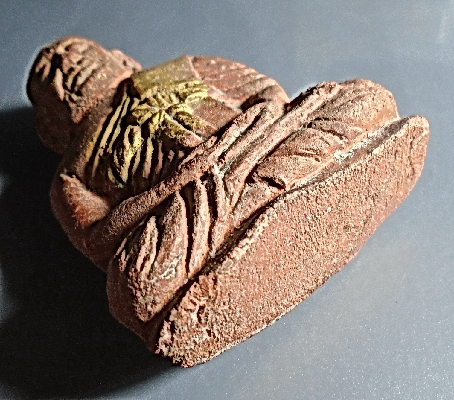 รูปเหมือน เนื้อผงว่านสบู่เลือด ลป.เทพโลกอุดร พิมพ์สมาธิ ขนาดตั้งหน้ารถ กรุวังหน้า