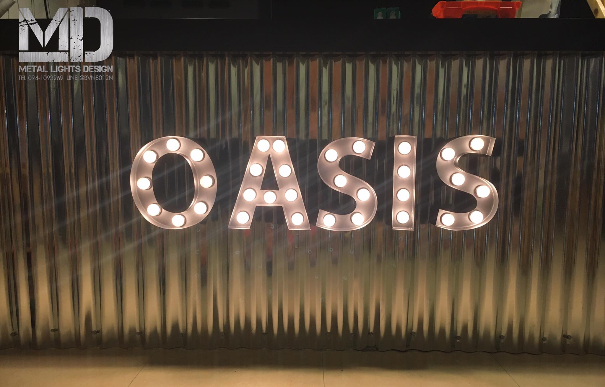 ป้ายไฟปิงปองหลอดไส้ ขนาดสูง 30 CM