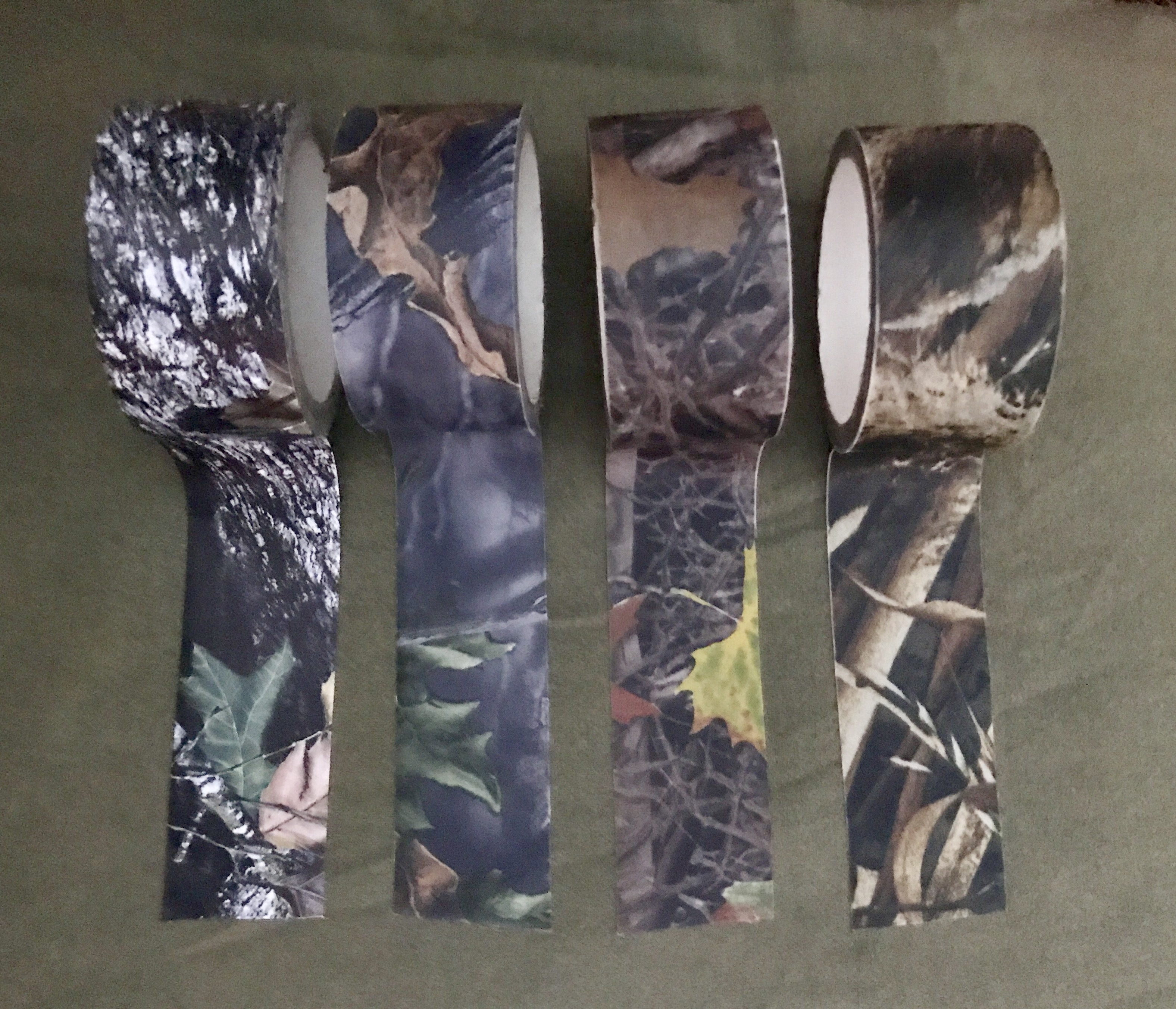 เทปพันลายพราง แบบมีกาว ชนิดกันน้ำ - camouflage tape (water proof)