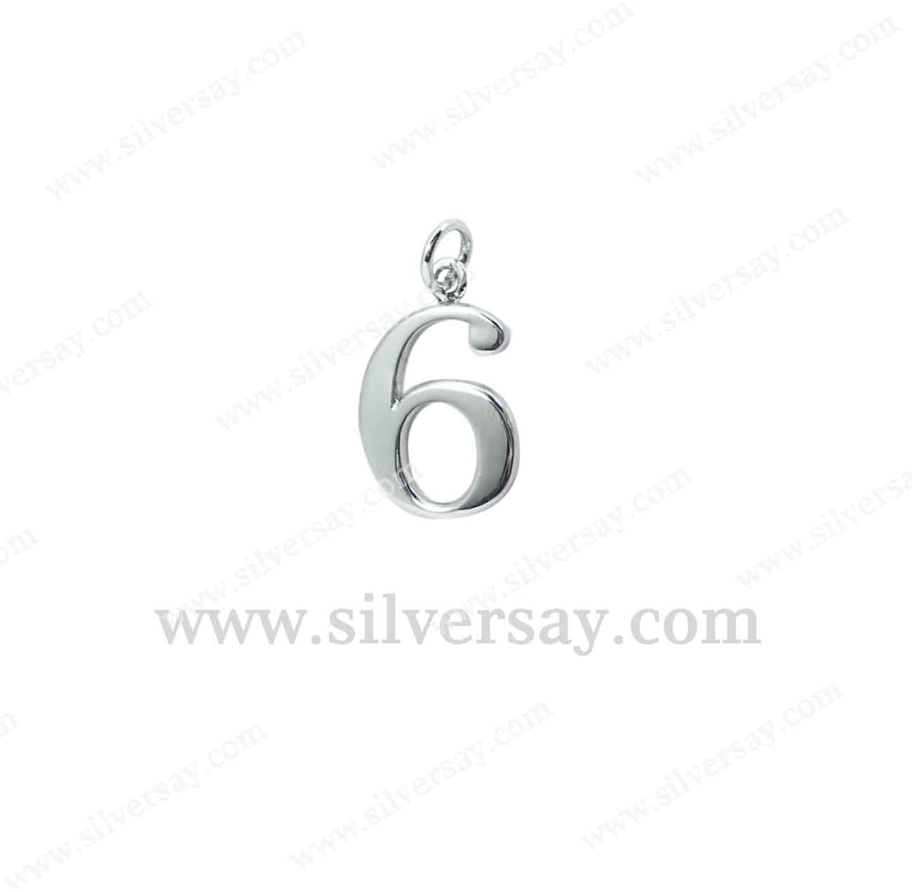 จี้ตัวเลขอารบิก 6
