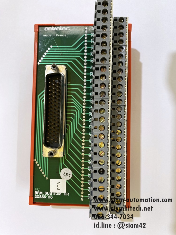 TERMINAL CONNECTOR MODULE ENTRELEC 50, 20355.06 , BFM.SUB 50M HR (ใหม่ไม่มีกล่อง)
