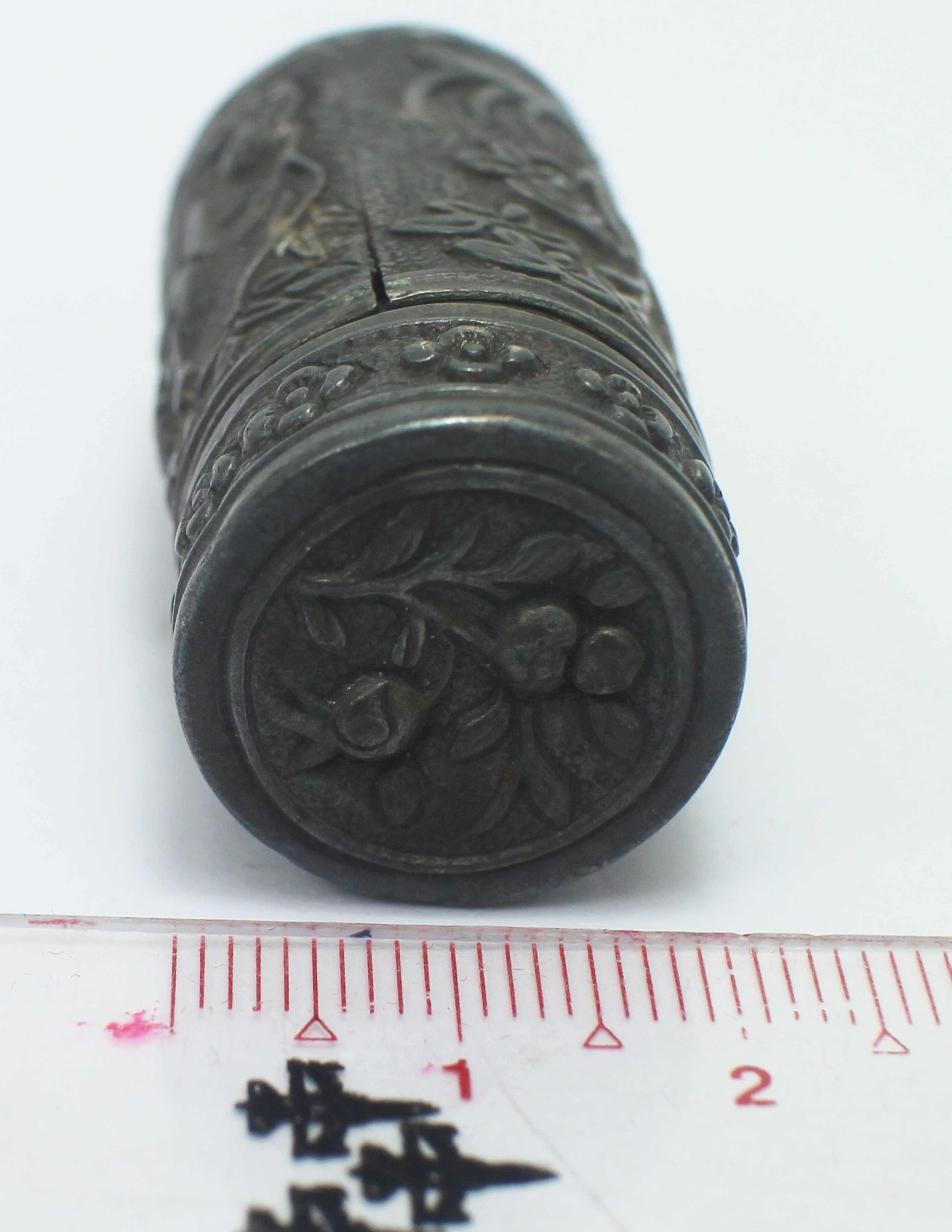 SI103 กระปุกยาดมเงินดุลลาย เงินแท้ นน.15.9 กรัม งานเก่าเก็บค่ะ