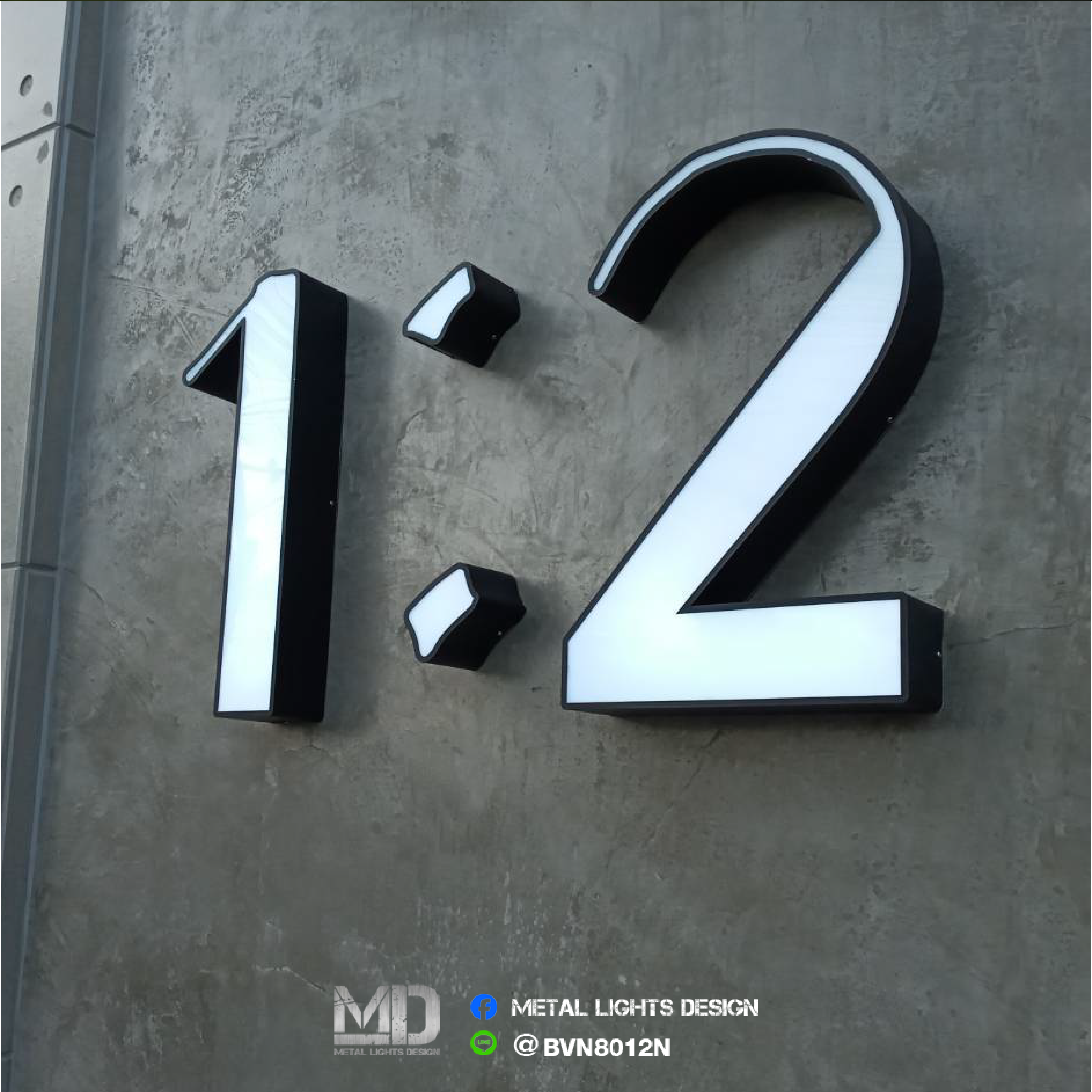 ป้ายไฟออกด้านหน้า ติดไฟ LED