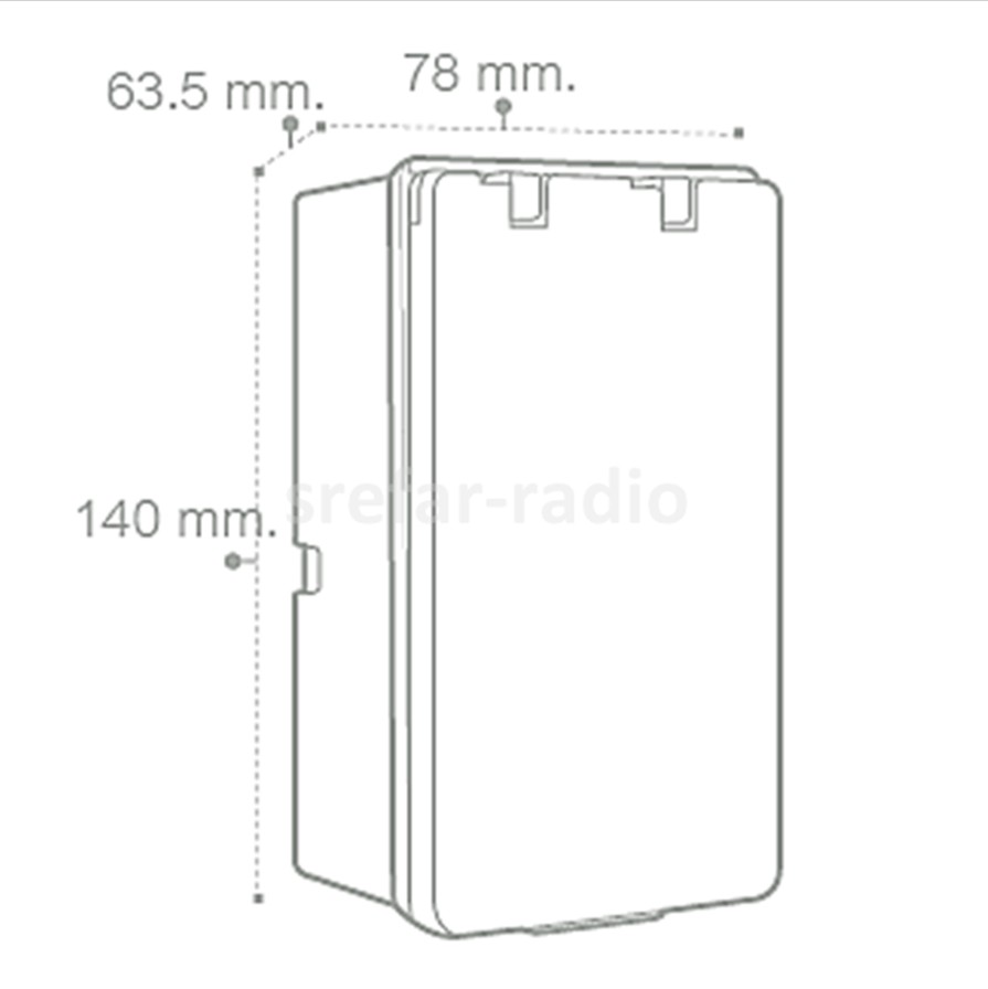 NANO-406 กล่องใส่เบรกเกอร์ฝาทึบ สีขาว