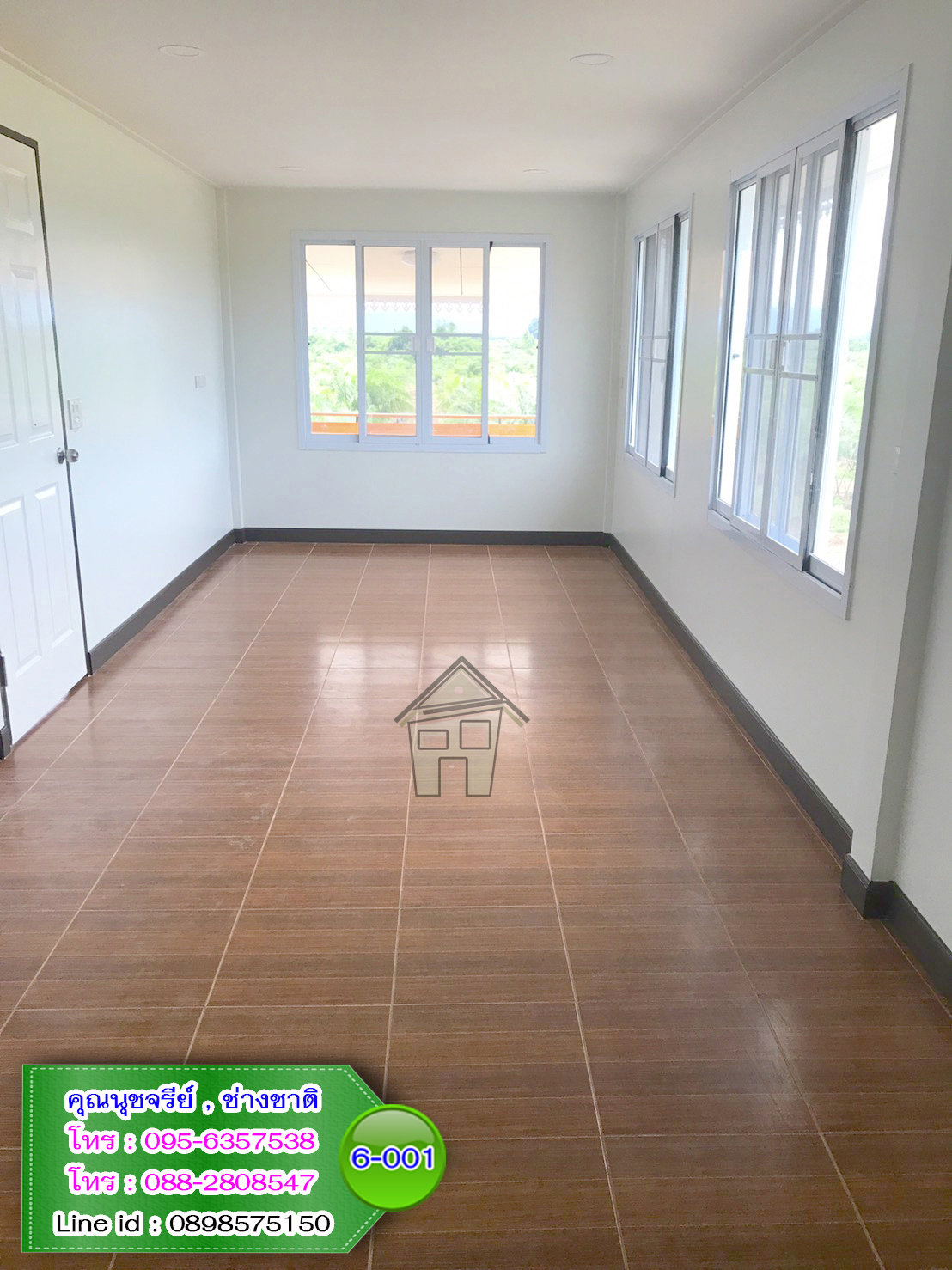 6-001 บ้านน็อคดาวน์ - บ้านหลังใหญ่ - ทรงจั่วมุกซ้อน