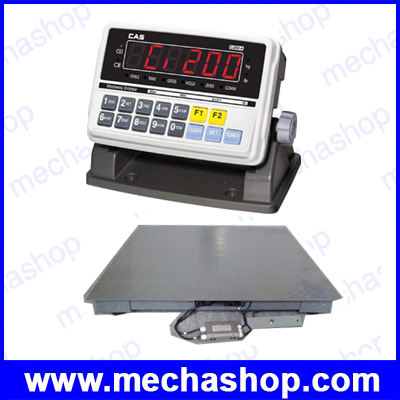 เครื่องชั่งดิจิตอลตั้งพื้น เครื่องชั่งขนาดใหญ่ Floor scale Digital Weighing แท่นชั่งเหล็ก ชั่งได้ 500kg/50g, 1000kg/100g, 2000kg/200g, 3000kg/500g, 5000kg/1000g ยี่ห้อ CAS รุ่น CI-200A (เกาหลี)