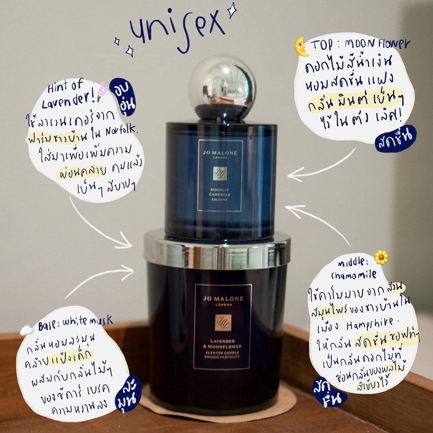 น้ำหอมแท้ Jo Malone Moonlit Camomile Cologne 100ml พร้อมกล่อง ป้ายไทย