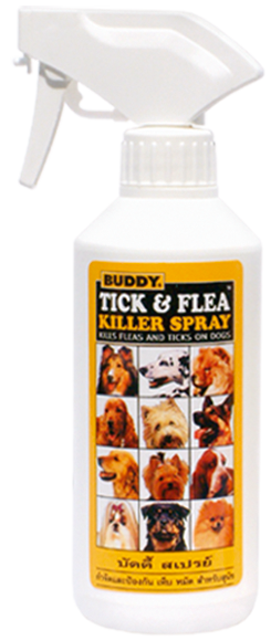 Buddy - สเปรย์กำจัดและป้องกันเห็บหมัด (หัวฉีด)