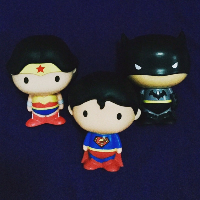 Justice League Set Movie *3 Superman WonderWoman Batman แก้วน้ำอเนกประสงค์โรงหนัง เป็นตุ๊กตาซุปเปอร์ฮีโร่ กลุ่มจัสติค ลีคส์