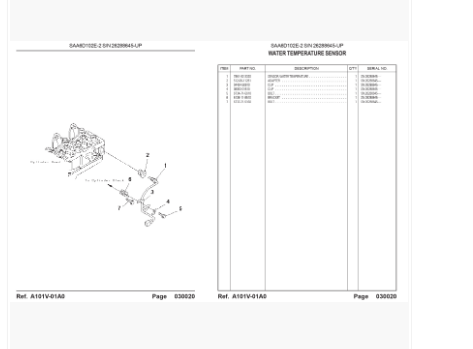 หนังสือ Parts Catalog Komatsu PC200-7 S/N J30001 & UP (อังกฤษ) เครื่องยนต์ SAA6D102E-2 S/N 26288645-UP (อังกฤษ)