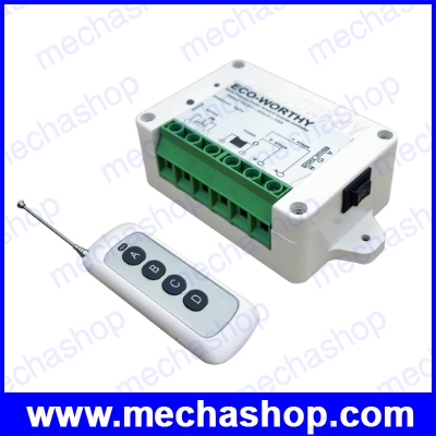 รีโมทควบคุมลิเนียร์มอเตอร์ กลับทางหมุนได้ ECO DC Wireless Remote Control Kit motor controller for Linear Actuators door open - Reversing controller