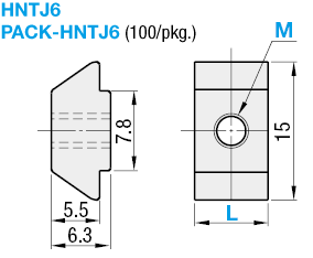 HNTJ6-6 Pre-Assembly Insertion Nuts