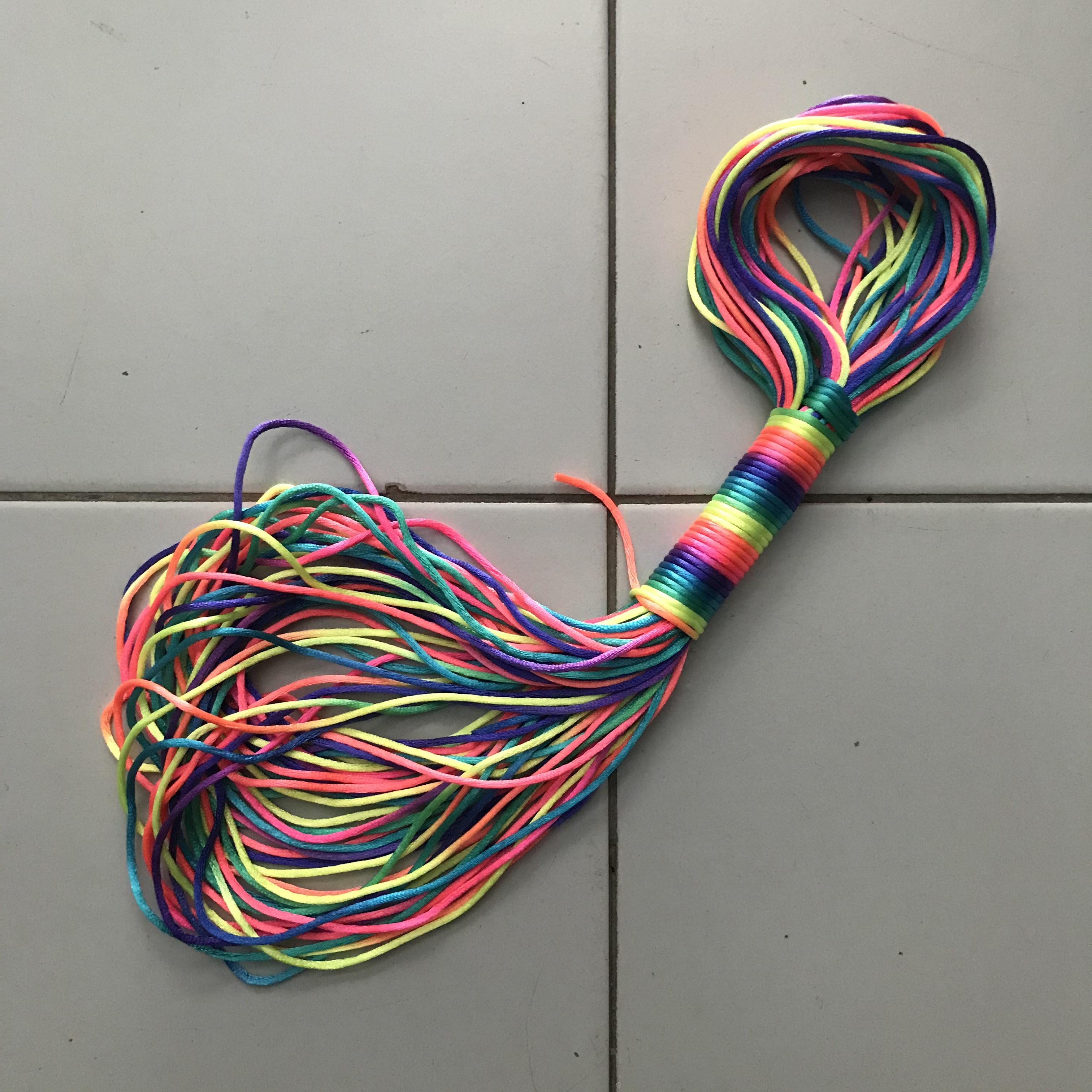 เชือก สีรุ้ง 2 มิล rainbow colors - micro cord ( 2mm )