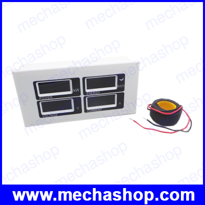 เครื่องมือวัดไฟฟ้า แอมป์มิเตอร์ ดิจิตอลแอมป์มิเตอร์ AC 80-260V LED Digital 100A Volt Watt Power Meter Ammeter Voltmeter PZEM-004