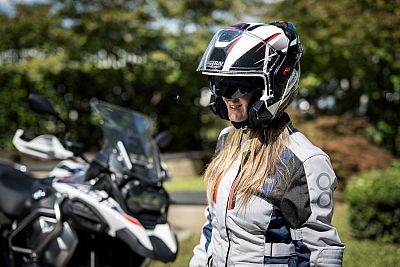 NOLAN FLIP-BACK HELMETS หมวกกันน็อค ยกคางไปด้านหลัง รุ่น N120-1 ▫️ Nightlife ▫️ White Red Metal Black (27)