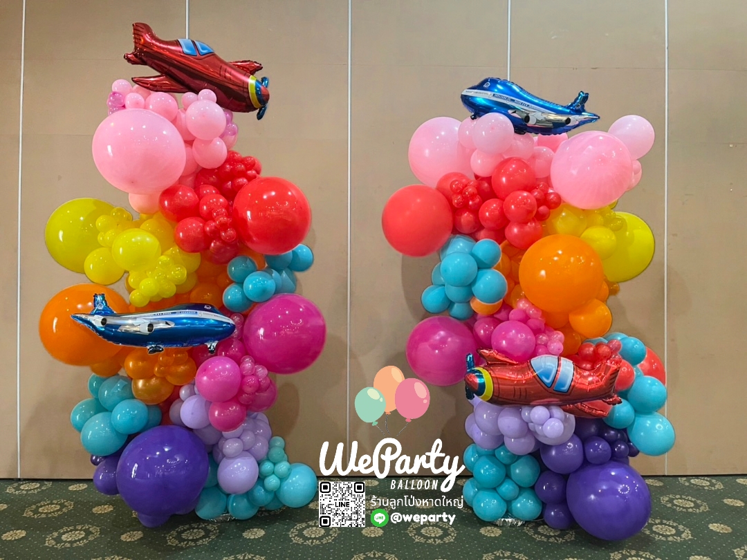 ต้นยืนลูกโป่งออร์แกนิกแบบหนา Organic Balloon Standee (สูง 2.2-2.3เมตร) (฿3500/ต้น) สนใจติดต่อสั่งซื้อ Line: @weparty (มี@ ด้านหน้า)