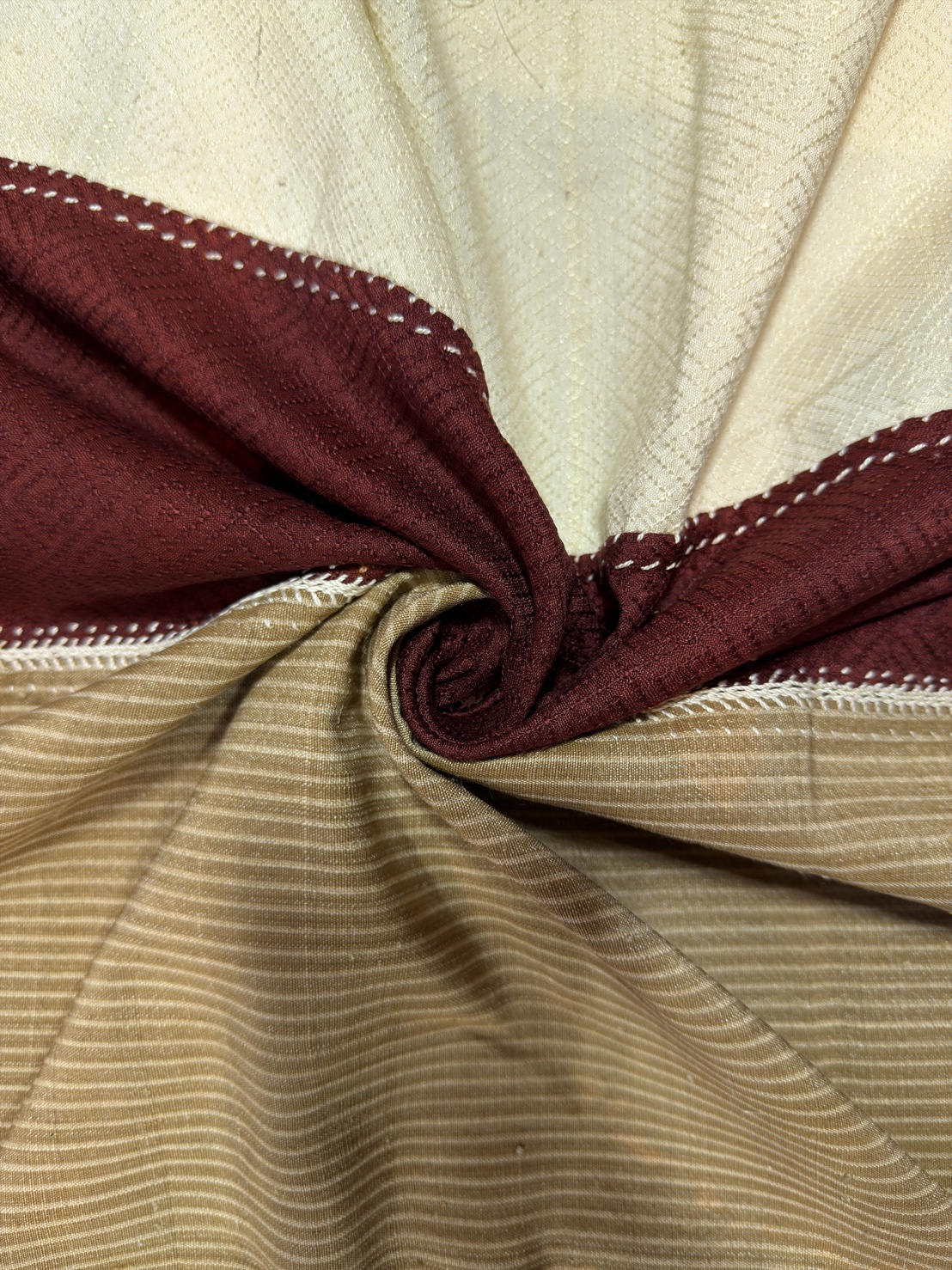 ซิ่นขิดไหม ต่อหัว ต่อเชิง ขนาด1x2เมตร สีน้ำตาล รหัส R4F-155-1246821