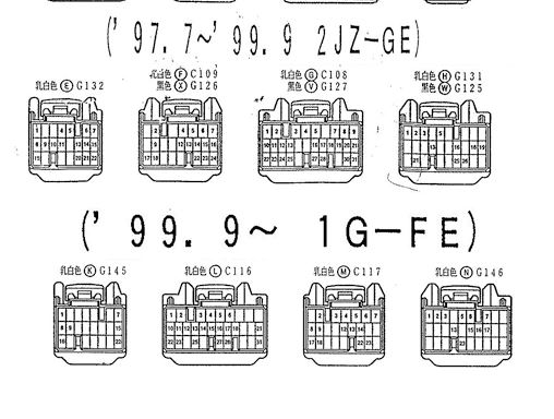 หนังสือ วงจรไฟฟ้า (wiring diagram) รถยนต์ TOYOTA Crown Hardtop Sedan ปี '95-8 ขึ้นไป เครื่องยนต์ 1G-FE, 1JZ-GE, 2JZ-GE, 1G-GPE