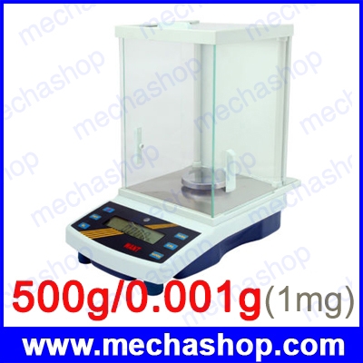 เครื่องชั่งความละเอียดสูง เครื่องชั่งห้องแลป มีตู้ครอบทรงสูง ชั่งได้ 500g/0.001g Digital Balance Scale รุ่น WT5003CHE ยี่ห้อ WANT (จีน)