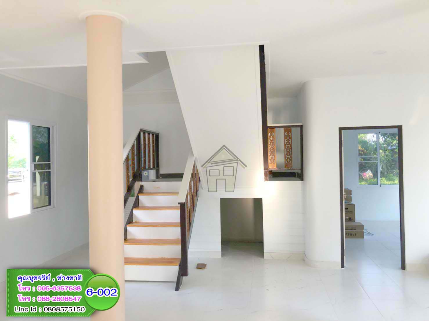 6-002 บ้านน็อคดาวน์ - บ้านหลังใหญ่ - ทรงจั่วมุกซ้อน