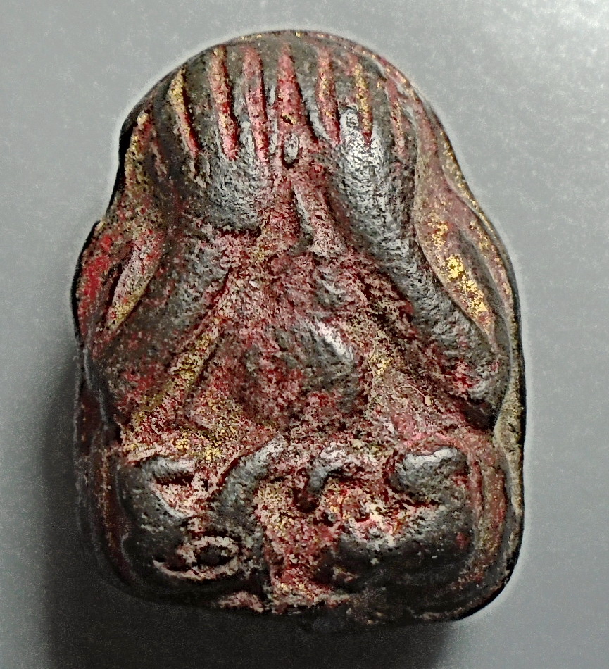 พระปิดตาสองหน้า อุดกริ่ง มีชาดมีทอง