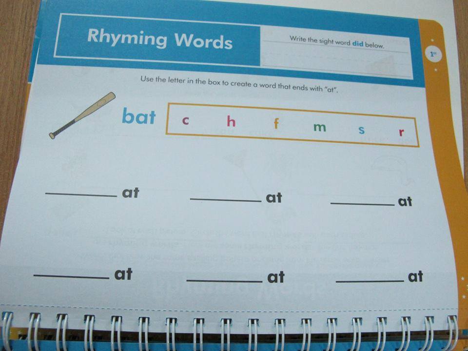 Get Ready for School First Grade Laptop Workbook: Sight Words, Beginning Reading, Handwriting, Vowels & Consonants, Word Families