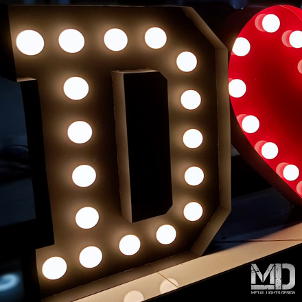 ป้ายไฟปิงปองหลอดไส้ ขนาดสูง 60 CM