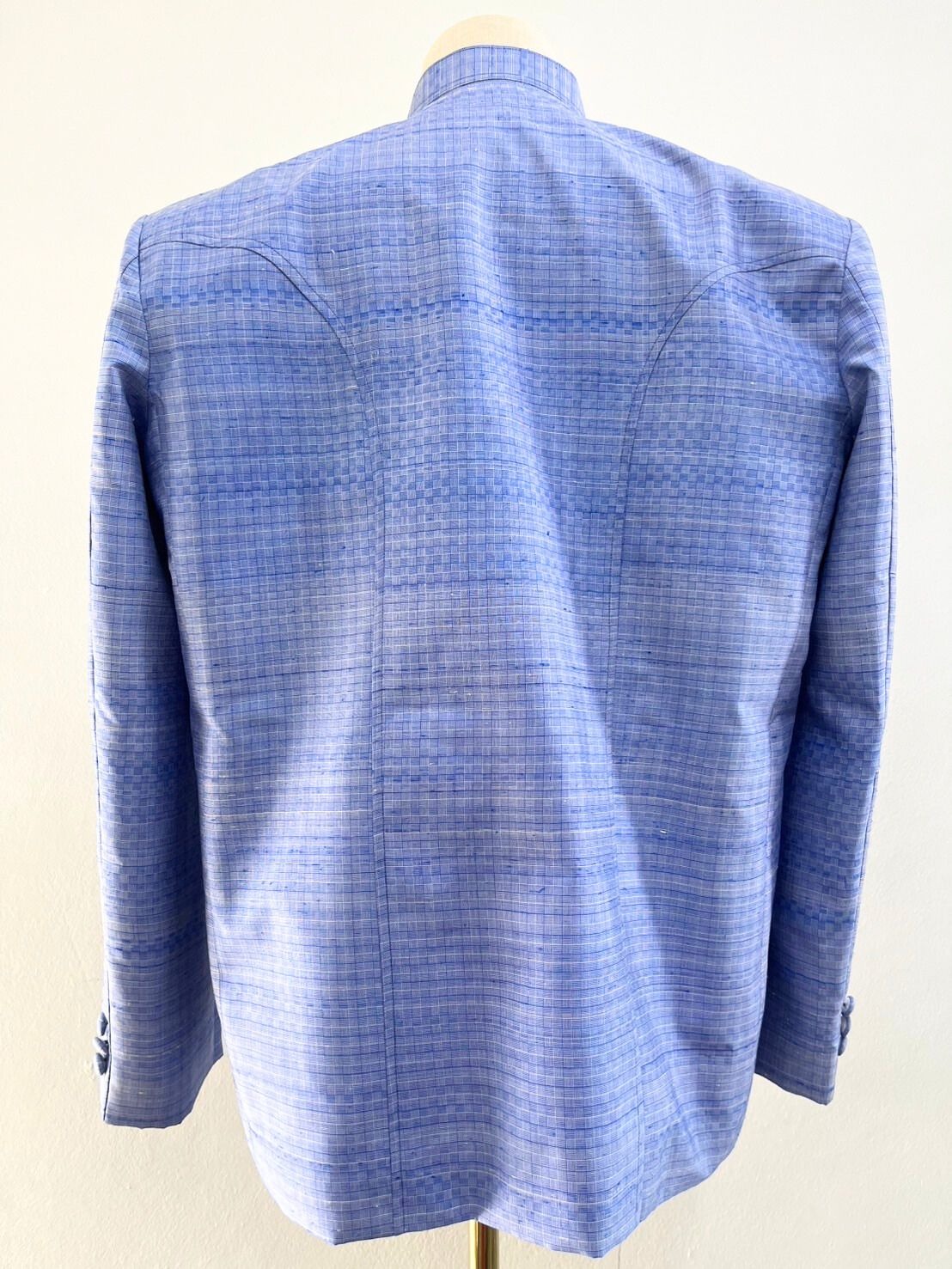 เสื้อสูท คอพระราชทาน แขนยาว ลายเกล็ดเต่า ไหมแท้ เนื้อไหมบ้าน เลือกตามสี,ไซส์ รหัส DM-NY-112367