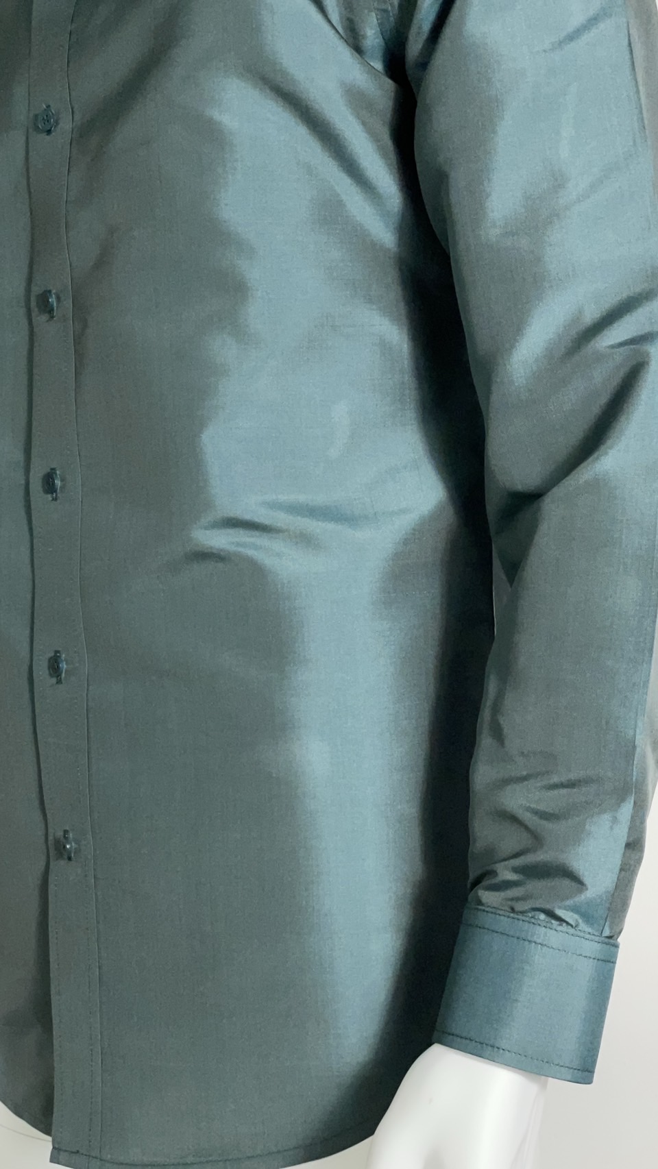 เสื้อเชิ้ตแขนยาว ไม่อัดผ้ากาว | ตัดเย็บตามรูปร่าง | เลือกผ้า ส่งไซส์ได้