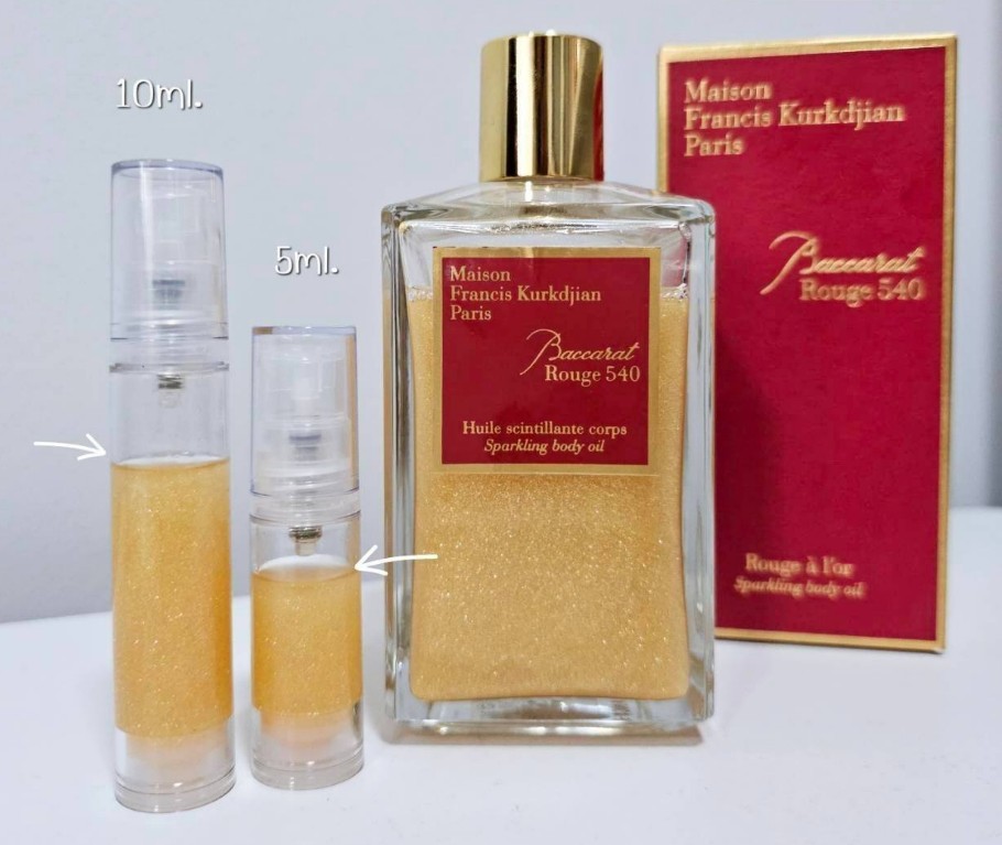 แบ่งขาย MFK BR 540 Huile scintillante corps Sparkling body oil