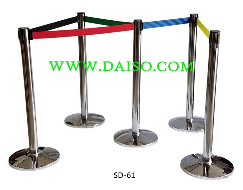 เสากั้นทางเดิน เสากั้นบริเขต เสากั้นแบบสายม้วนเก็บในตัว_SD-61