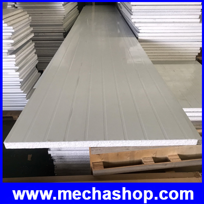 ผนัง โฟม eps ผนังไอโซวอล EPS Sandwich Panel กว้าง 97.5cm ยาว 6.8m (ฺwhite+white)