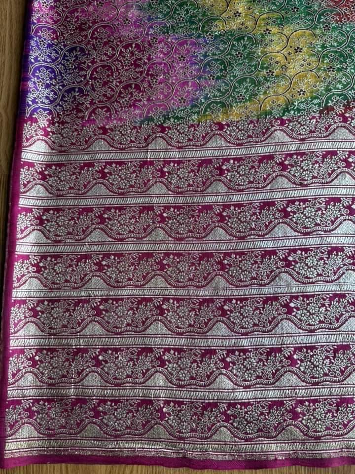 ซิ่น ผ้าปาโตล่า เส้นยืนไหมแท้ ขนาด 114x220ซม. สีคละสี รหัส N9-SIL-GN2