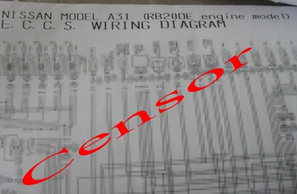 WIRING DIAGRAM RB20DE (NISSAN CEFIRO A31)