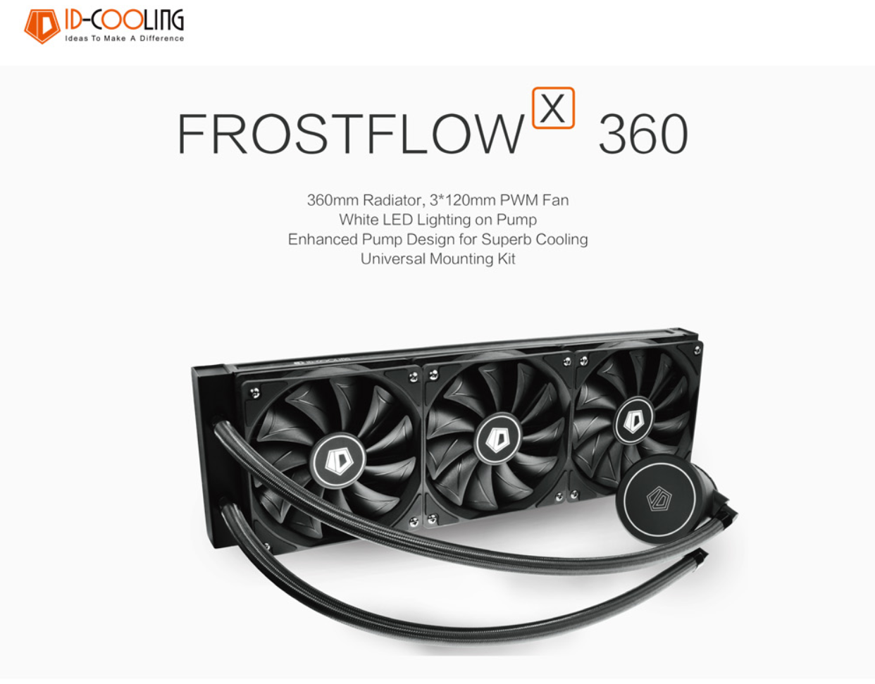 ID-Cooling FROSTFLOW X 360 อุปกรณ์ระบายความร้อน CPU