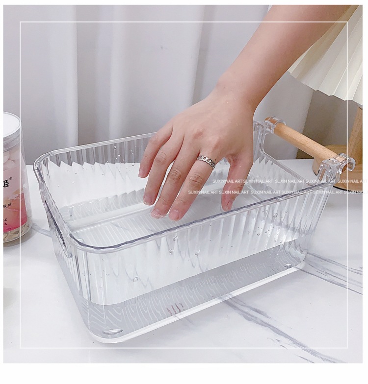 อ่างแช่มือพลาสติก แช่สำหรับตัดหนัง ทำสปามือ พลาสติกใส