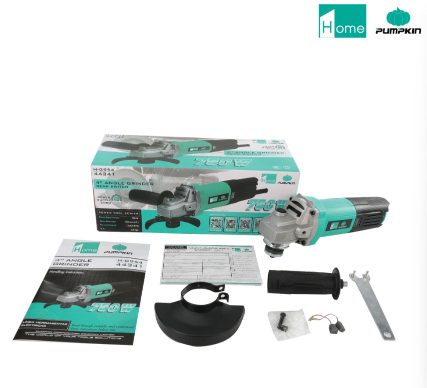 Pumpkin Home 44341 เครื่องเจียรไฟฟ้า 4 นิ้ว 650W สวิทซ์ท้าย PTT-G954 พัมคิน