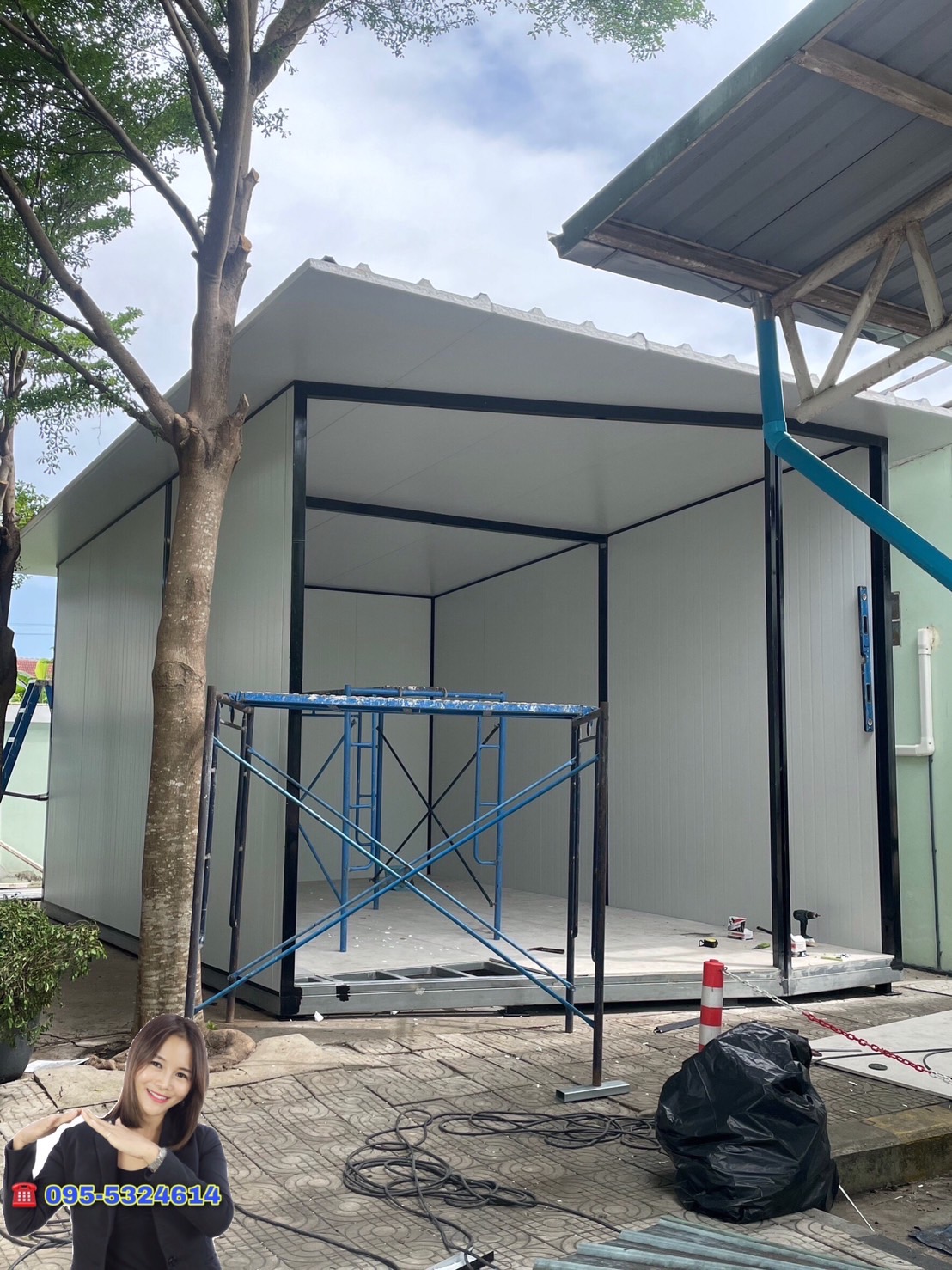 ออฟฟิศสำเร็จรูป บ้านสำเร็จรูป 4.00x6.00 เมตร