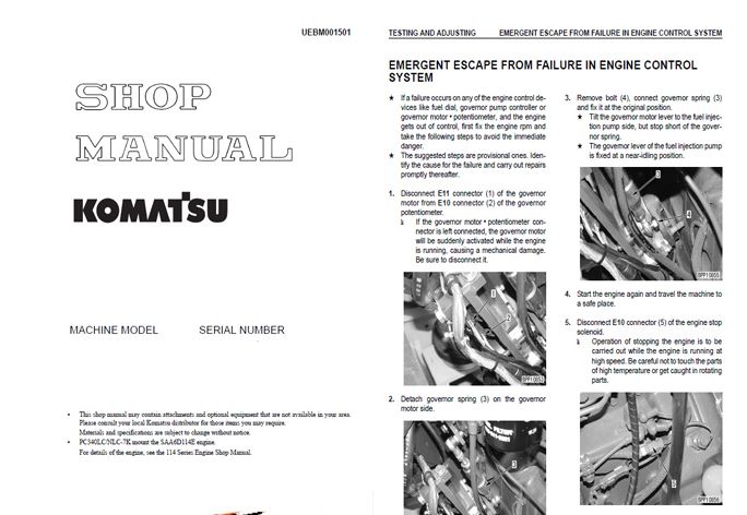 KOMATSU PC100-3 , PC100L-3 , PC120-3 , PC150HD-3 คู่มือซ่อมรถจักรกลหนัก KOMATSU รุ่น PC100-3 PC100L-3 PC120-3 PC120-3K PC150HD-3K PC150NHD-3K แม็คโค วงจรไฟฟ้า ไฮดรอลิก รถตักโคมัสสุ KOMATSU SERVICE MANUAL